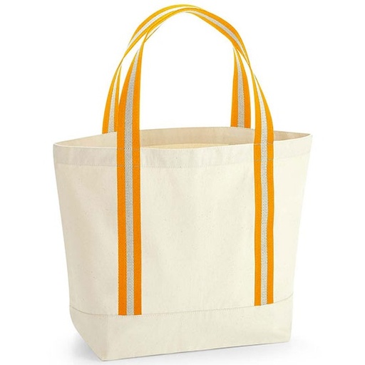 Torba płócienna z bawełny WM690 - Natural & Amber