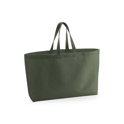 Torba Bardzo Duza Plocienna Bawelniana WM696 - Olive Green
