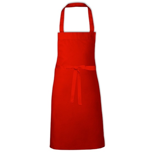 Bawełniany fartuch kuchenny X1008 - Red (ca. Pantone 200)