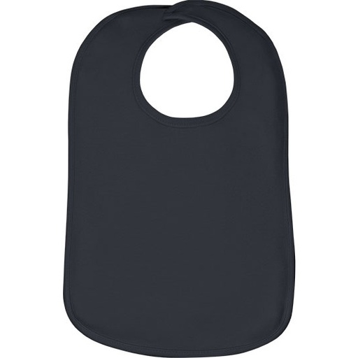 Śliniak niemowlęcy bawełniany dwuwarstwowy X11001 - Charcoal Grey