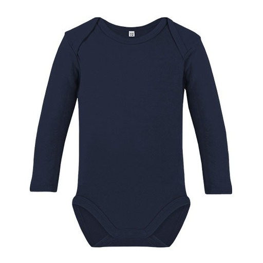 Body Dziecięce Długi Rękaw Bawełna Organiczna Interlock X11420 - Navy