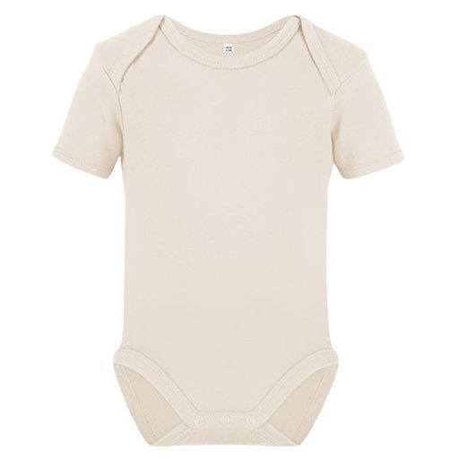 Body Niemowlęce Krótki Rękaw Bawełniane Organiczne X21120 - Natural
