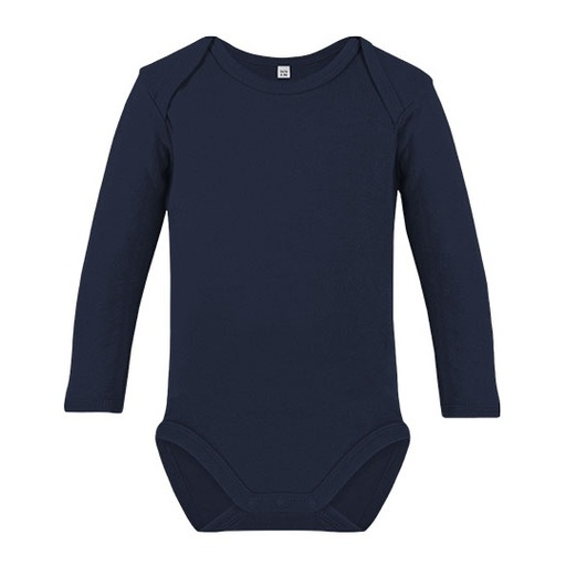 Body Niemowlęce Długi Rękaw Organiczna Bawełna X21420 - Navy