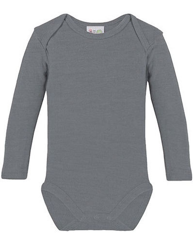 Body niemowlęce z długim rękawem X945 - Heather Grey