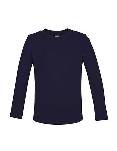 Koszulka Dziecięca Długi Rękaw Bawełniana Interlock X955 - Black