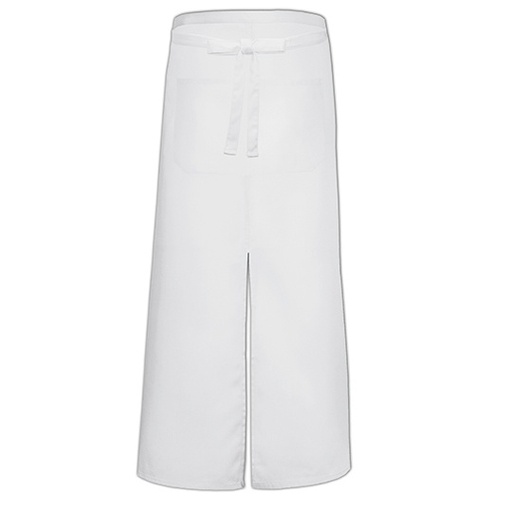Fartuch Dlugi Poliester Bawelna X962T - White