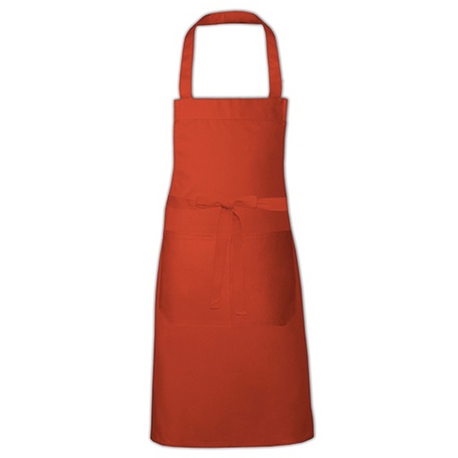 Fartuch Kuchenny Dekatyzowany Poliester Bawelna X967 - Terracotta (ca. Pantone 4840)