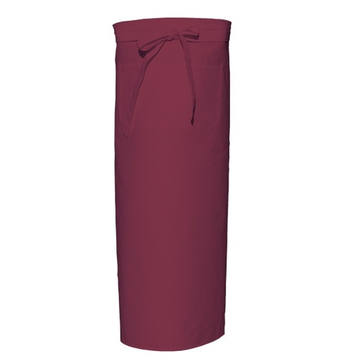 [X968T-1000191743] Fartuch Bistro Dekatyzowany X968T - Bordeaux