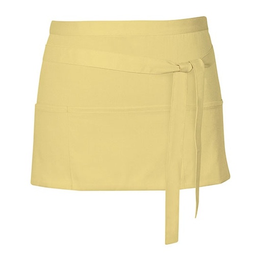 Fartuch kelnerski z kieszeniami X983 - Lemon (ca. Pantone 127)