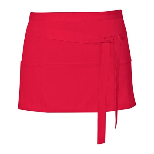 [X983-1000191885] Fartuch Kelnerski Dekatyzowany z Kieszeniami X983 - Strawberry Red (ca. Pantone 186)