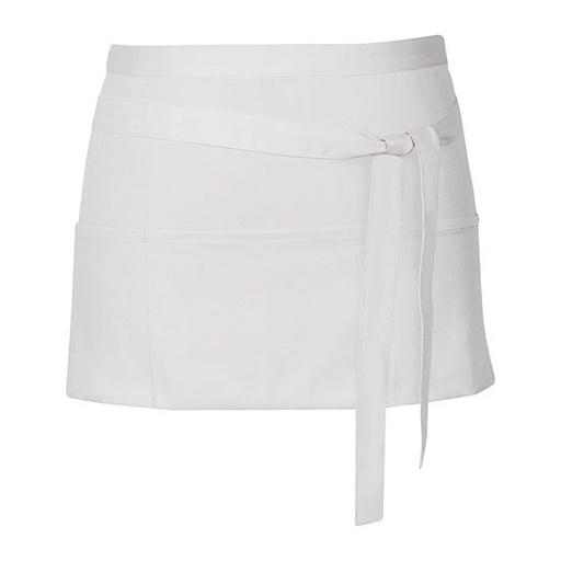 Fartuch Kelnerski Dekatyzowany z Kieszeniami X983 - White