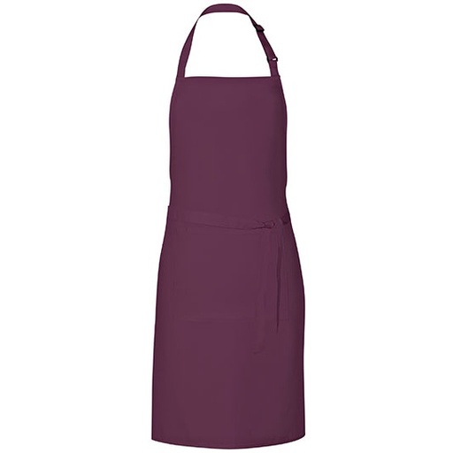 Fartuch kuchenny z kieszenią X987 - Aubergine (ca. Pantone 5115)
