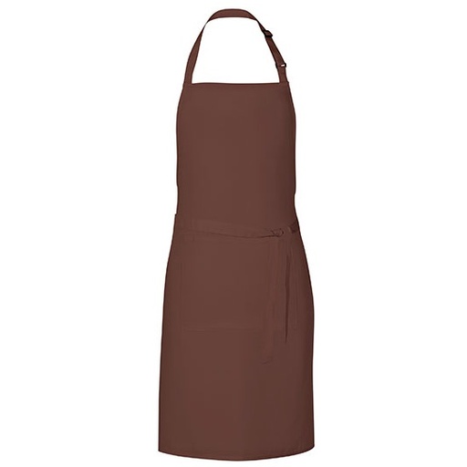 Fartuch kuchenny z kieszenią X987 - Brown (ca. Pantone 476)