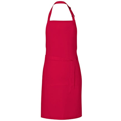 Fartuch Kuchenny Splot Diagonalny Dekatyzowany X987 - Strawberry Red (ca. Pantone 186)