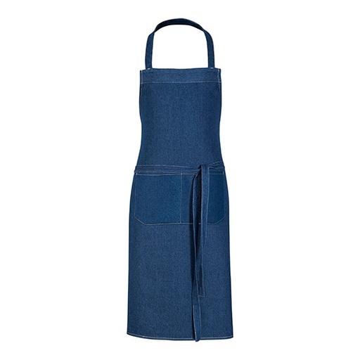 Fartuch Jeansowy Dekatyzowany X990 - Denim Blue