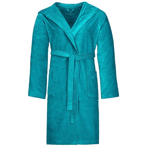 Szlafrok Unisex Welurowy Bawełniany XF400 - Lagoon