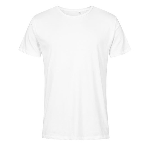 T-shirt Meski Slim Bawelna Czesana XO1400 - White