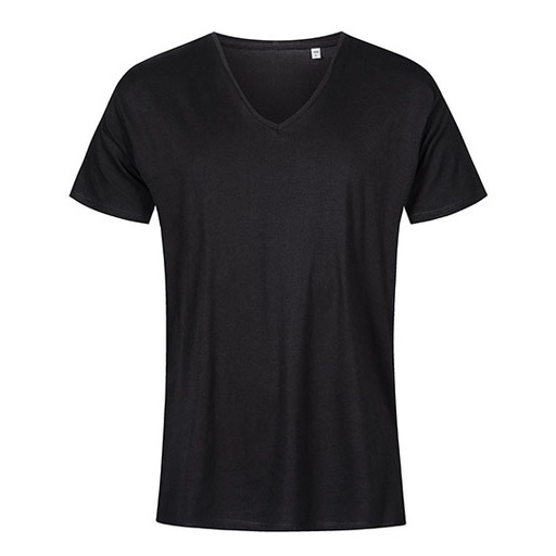 T-shirt męski V-neck slim XO1425 - Black