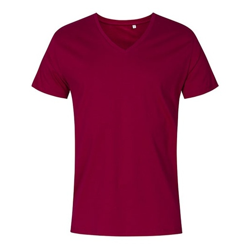 T-shirt V-neck slim XO1425 - Berry