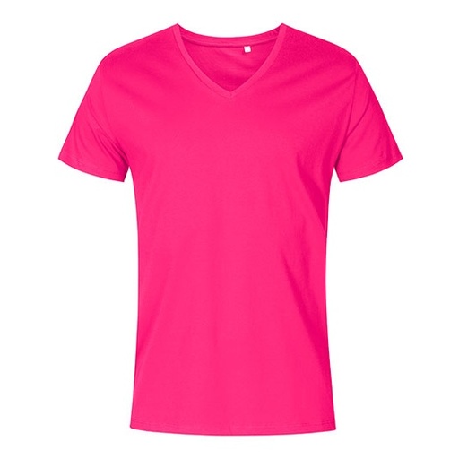 T-shirt Męski Slim Bawełna Czesana XO1425 - Bright Rose