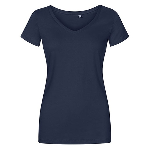 Damski T-shirt V-Neck Slim XO1525 - French Navy