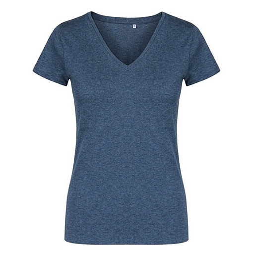 T-shirt Damski Slim Bawełna Czesana XO1525 - Heather Navy