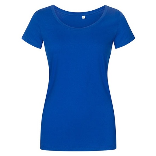 Damski T-shirt slim XO1545 - Azur Blue