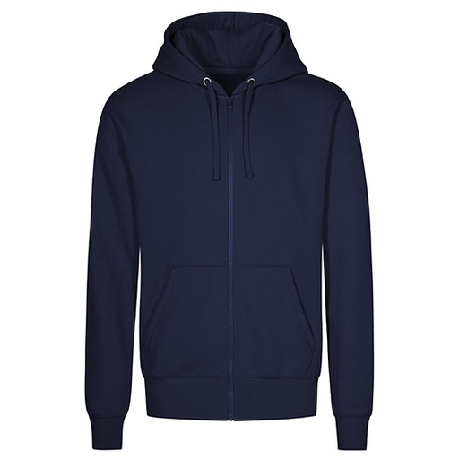 Bluza Męska Z Kapturem Na Zamek Bawełniana XO1650 - French Navy
