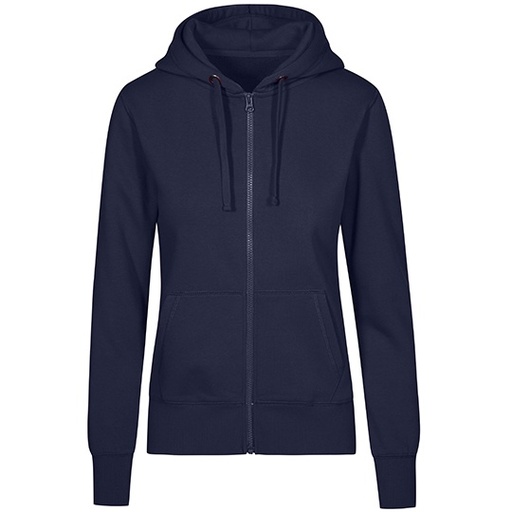 Bluza Damska Slim Bawełniana z Kapturem na Zamek XO1751 - French Navy