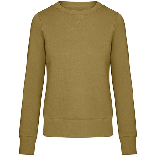 Sweter Damski Slim Bawełniany Szczotkowany XO1790 - Olive