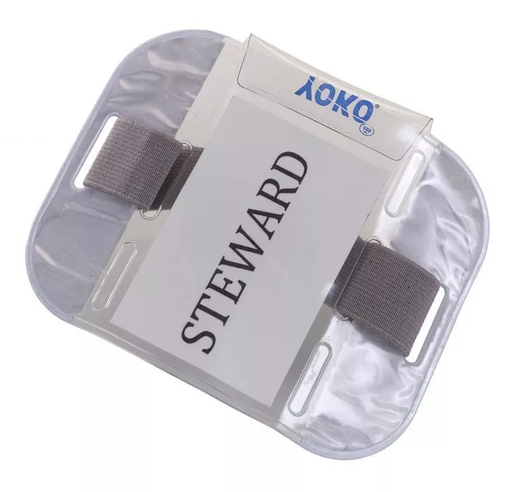 [YK003-1000192986] Opaska ID z kieszenią YK003 - Silver