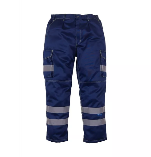Spodnie Robocze Klasyczne Hi-Vis Odblaskowe YK018T - Navy