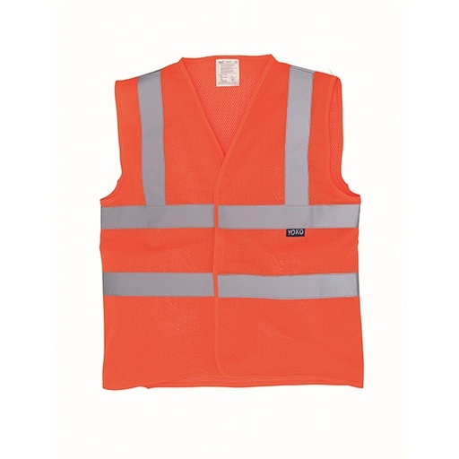 Kamizelka Klasyczna Siatkowa Oddychajaca YK120 - Hi-Vis Orange