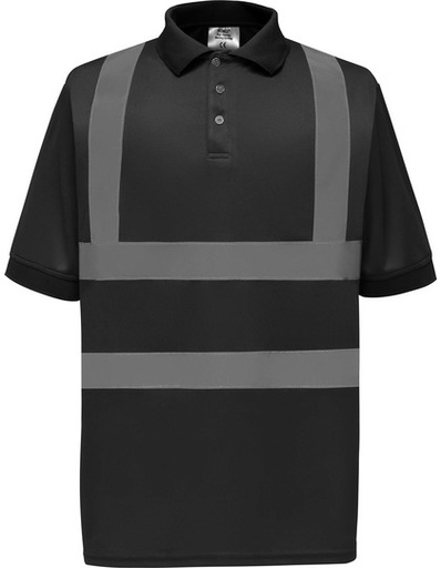 Koszulka Polo Hi-Vis YK210 - Black