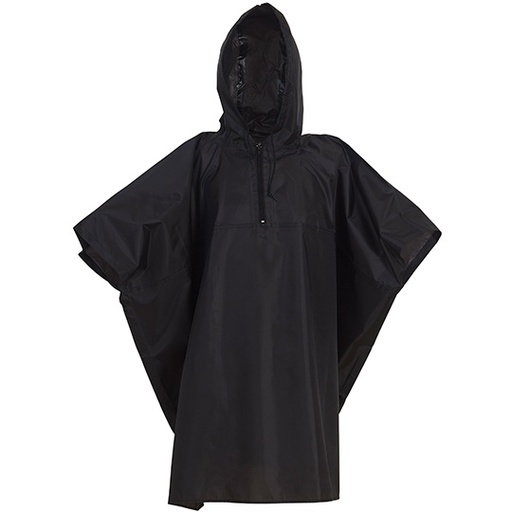 Nieprzemakalne poncho oversize YK470 - Black