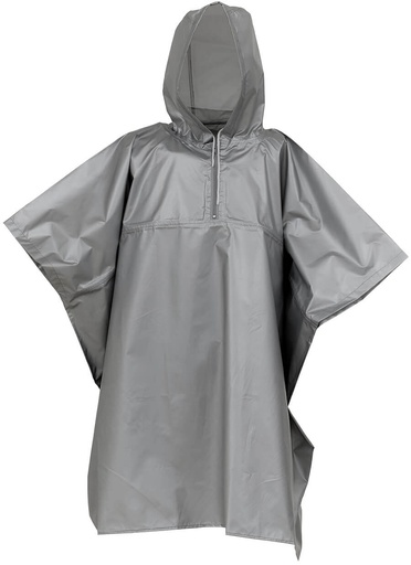 Nieprzemakalne poncho oversize YK470 - Silver