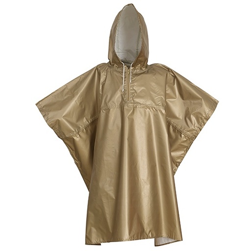Nieprzemakalne poncho oversize YK470 - Gold