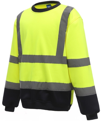Bluza Ostrzegawcza z Odblaskami YK510 - Hi-Vis Yellow & Navy
