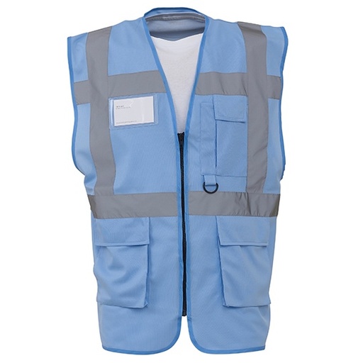 Kamizelka Robocza Odblaskowa YK801 - Sky Blue