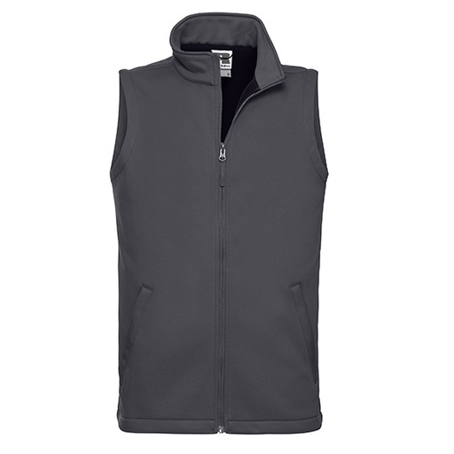 Męski bezrękawnik softshell z przedłużonym tyłem Z041M - Convoy Grey (Solid)