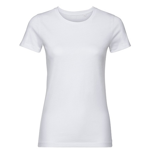 T-shirt Damski Slim Fit Bawelna Organiczna Z108F - White
