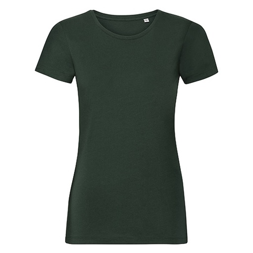 Damski t-shirt slim Z108F - Bottle Green