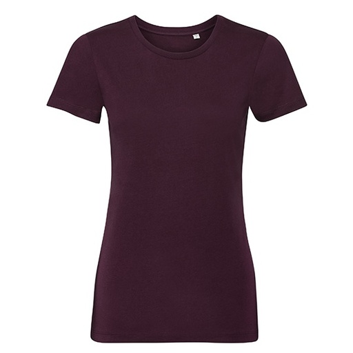 Damski t-shirt slim Z108F - Burgundy