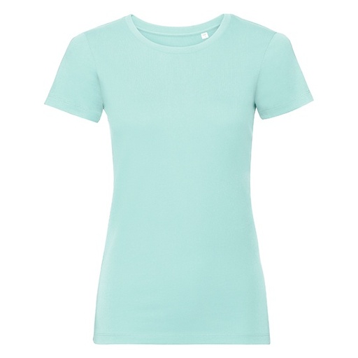 Damski t-shirt slim Z108F - Aqua
