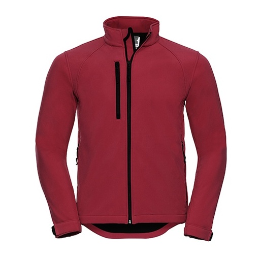 Kurtka Meska Klasyczna Softshell Wiatroszczelna Z140 - Classic Red