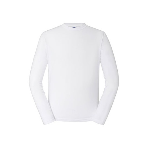 T-shirt Meski Klasyczny Dlugi Rekaw Bawelniany Z180L - White