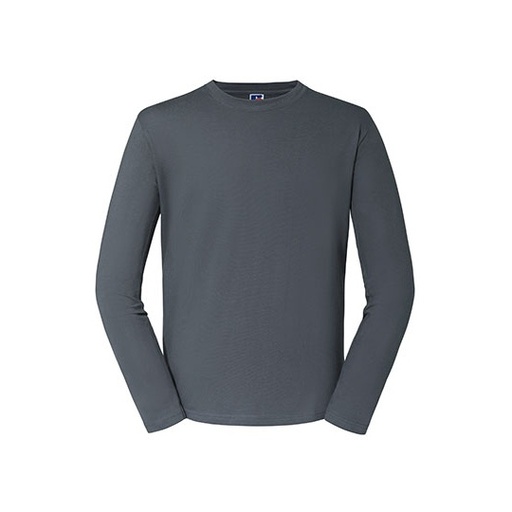 T-shirt Męski Klasyczny Długi Rękaw Bawełniany Z180L - Convoy Grey (Solid)