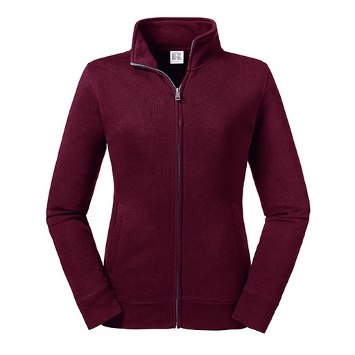 Bluza Damska Slim Bawelniana ze Stojka Z267F - Burgundy