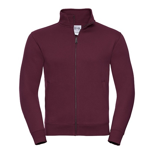 Bluza Rozpinana Męska Czesana Bawełna Z267M - Burgundy