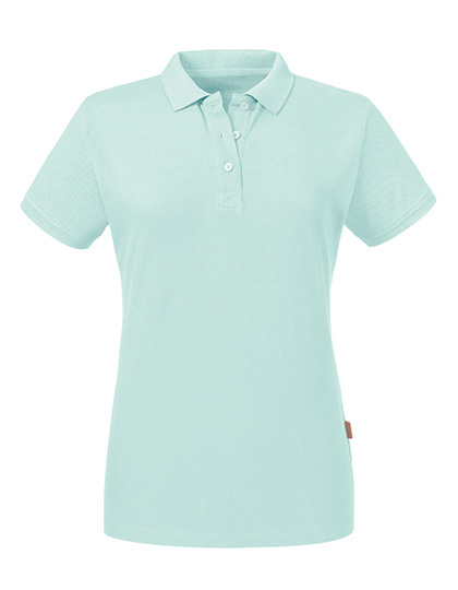 Damska koszulka polo Pure Organic - Aqua